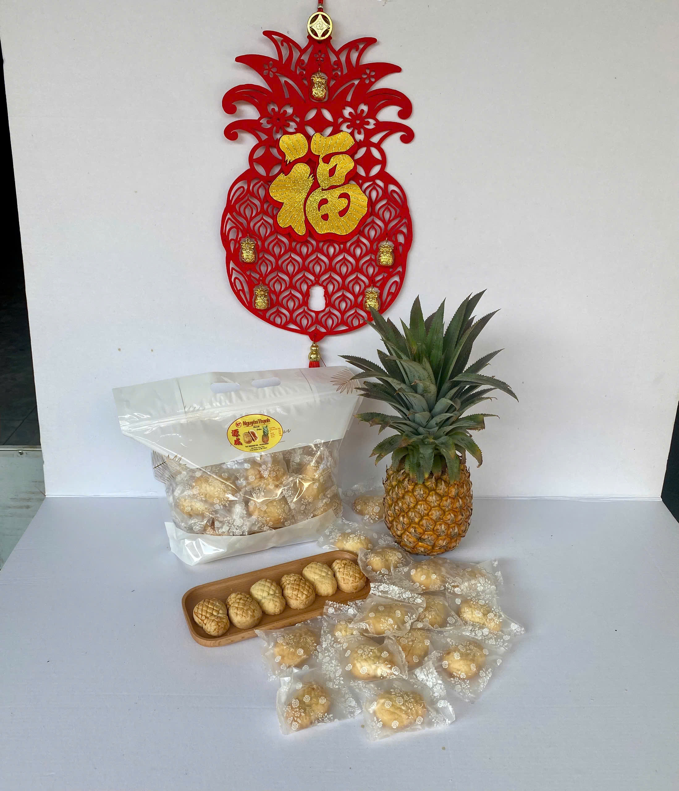 Bánh Dứa Túi 900g khoản 35 đến 40 cái